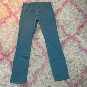 WORN ONCE: Levi’s 511 Slim Fit Levis Ease Green Mens Jeans 32x32